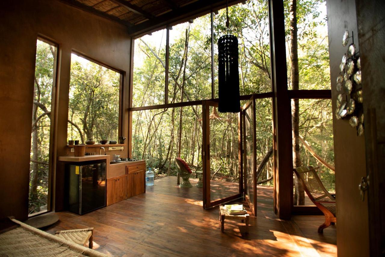 Ojo De Arbol, Boutique Cabin In The Real Jungle 图卢姆 外观 照片