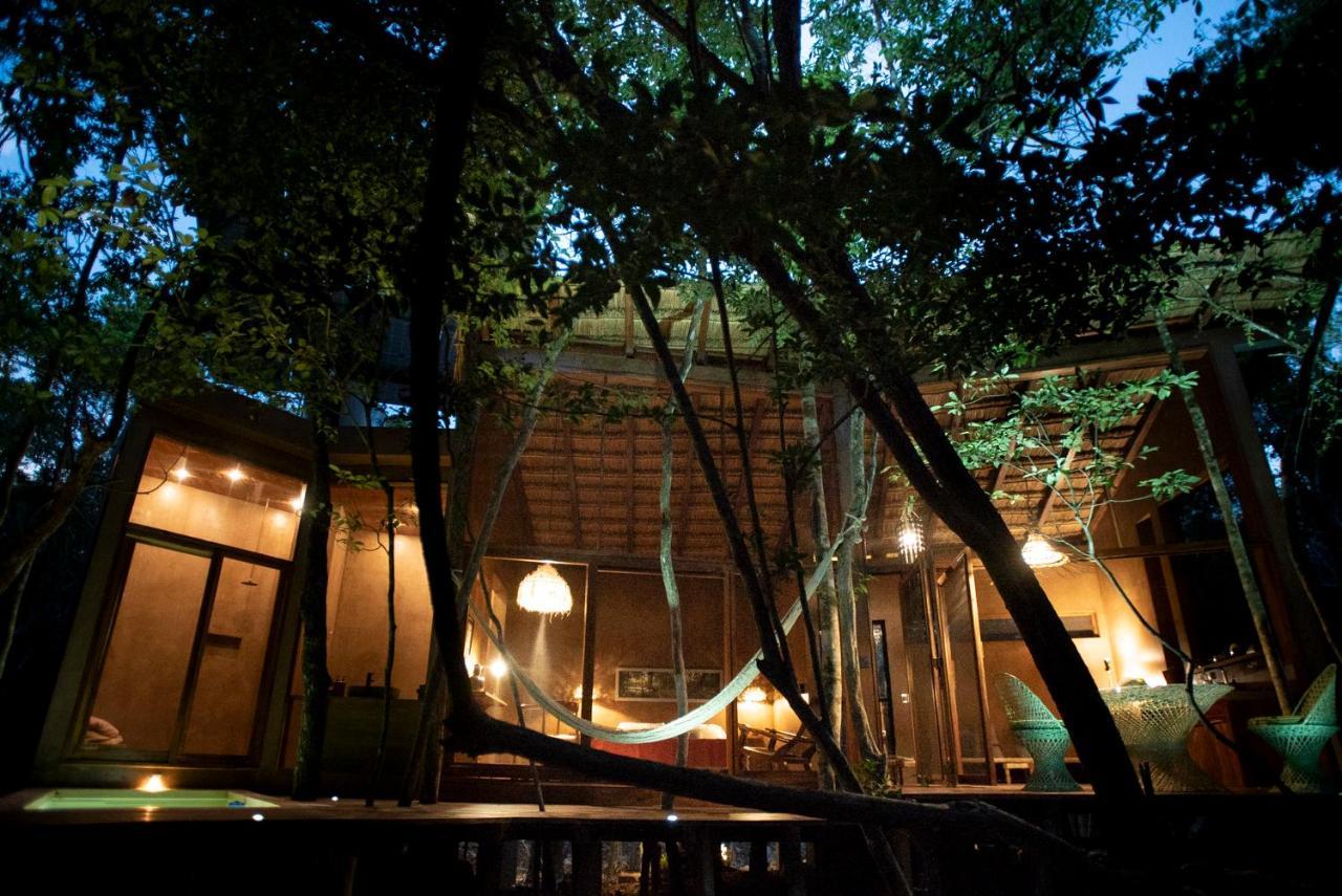 Ojo De Arbol, Boutique Cabin In The Real Jungle 图卢姆 外观 照片