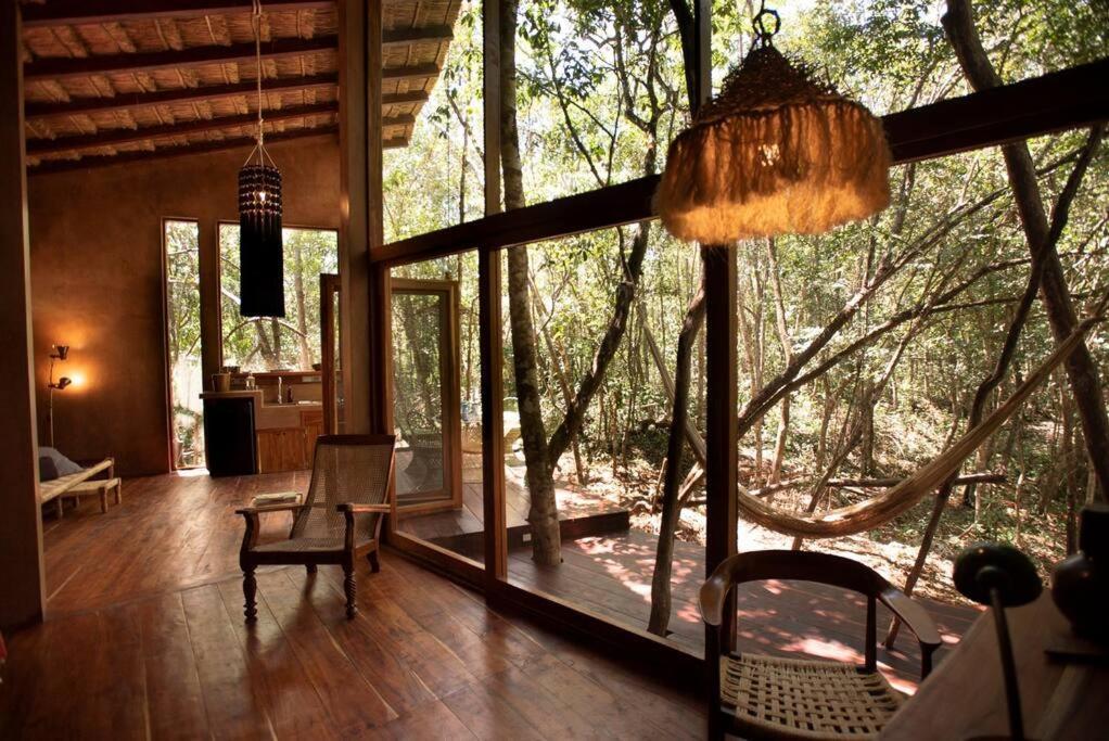 Ojo De Arbol, Boutique Cabin In The Real Jungle 图卢姆 外观 照片