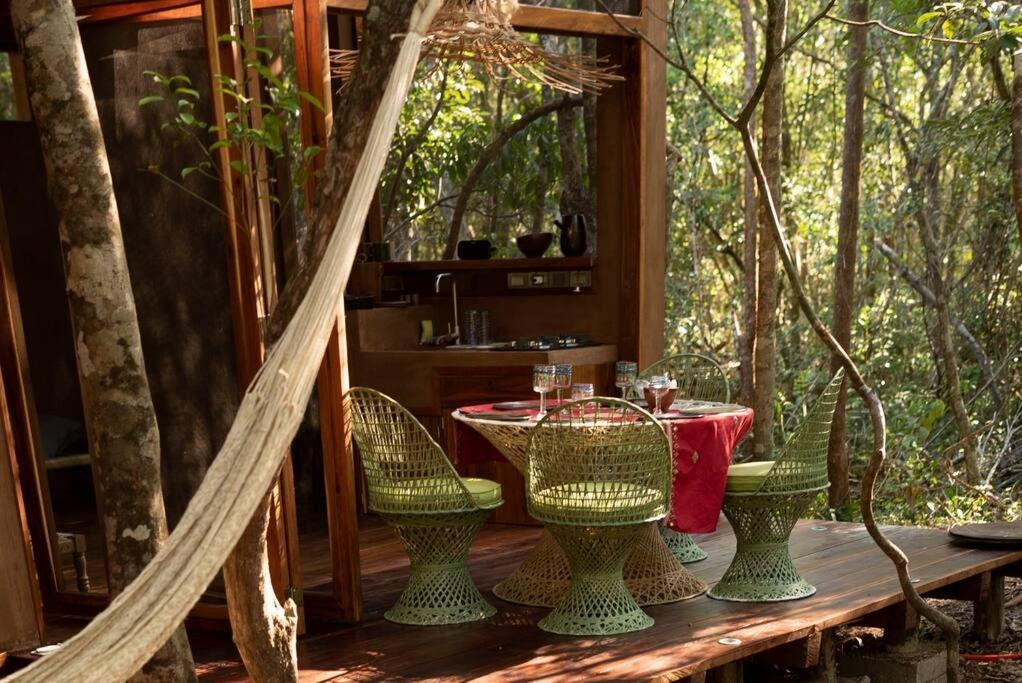 Ojo De Arbol, Boutique Cabin In The Real Jungle 图卢姆 外观 照片