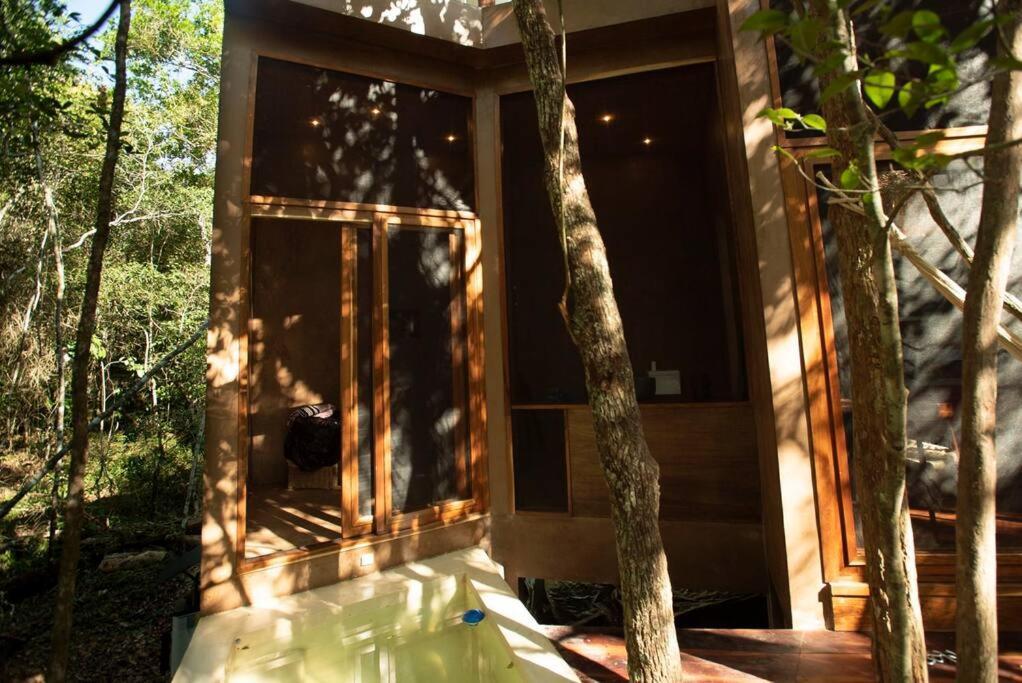 Ojo De Arbol, Boutique Cabin In The Real Jungle 图卢姆 外观 照片