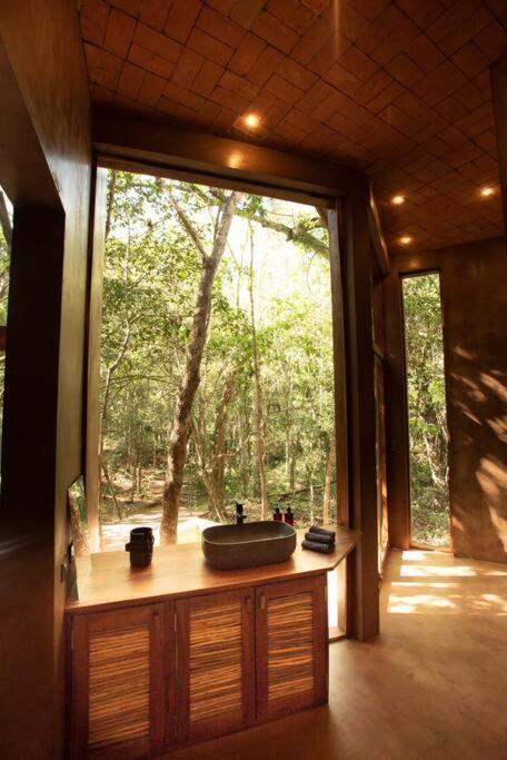 Ojo De Arbol, Boutique Cabin In The Real Jungle 图卢姆 外观 照片