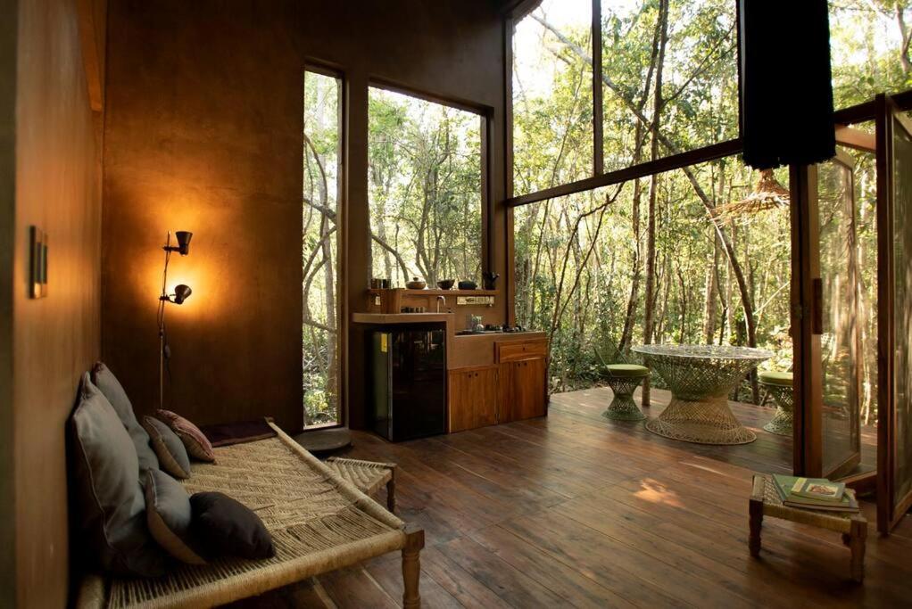Ojo De Arbol, Boutique Cabin In The Real Jungle 图卢姆 外观 照片